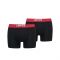 Ανδρικό Boxer Levi's - Fashion λάστιχο - Μαύρο Κόκκινο - 2 pack - Regular Fit - Cotton