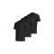 Ανδρικό T-shirt Adidas -Μαύρο - Logo - 3 pack - Regular Fit - Cotton