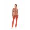 Γυναικεία Πυτζάμα Pink Label - Εμπριμέ - Bronze - Viscose - Regular Fit