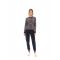 Γυναικεία Πυτζάμα Pink Label - Zebra print - Μπλε - Cotton - Regular FitΓυναικεία Πυτζάμα Pink Label - Zebra print - Μπλε - Cotton - Regular Fit