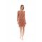 Γυναικείο Νυχτικό Pink Label - Μπρονζέ Εμπριμέ - Regular Fit - Viscose