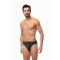 Ανδρικό slip Minerva - Sporties - Γκρι - Εσωτερικό Λάστιχο - 3 pack - Regular Fit - Cotton