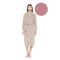 Γυναικεία Ρόμπα Pink Label - Fleece - Μακριά - Dusty Pink - Polyester - Regular Fit