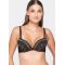 Γυναικείο Σουτιέν  Push-Up Luna - Μαύρο - Δαντέλα - Cup B - Polyamide - Regular Fit
