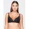 Σουτιέν  Push-Up Luna Sylvie - Μαύρο - Ζακάρ δαντέλα - Cup B - Polyamide - Regular Fit