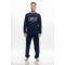 Ανδρική πυτζάμα Galaxy - Marine print - Regular Fit - Cotton