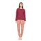 Γυναικεία Πυτζάμα Pink Label - Leopard Print - Μπορντό - Cotton - Regular Fit