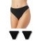 Γυναικείο Brazil slip Minerva Fimelle - Invisible slip - Μαύρο - Χαμηλόμεσο - 2 Pack - Regular Fit - Modal