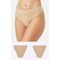 Γυναικείο Brazil slip Minerva Fimelle - Invisible slip - Μπεζ -  2 Pack - Regular Fit - Modal
