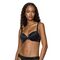 Γυναικείο Σουτιέν Push Up MED MONET - Μαύρο με στρας - Regular Fit - Polyester - Cup B