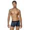 MED Ανδρικό boxer GIORGIO - Μαύρο - Μπλε Pixel Print - Regular Fit - Modal
