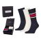 Ανδρικές κάλτσες Tommy Hilfiger - GIFTBOX - Navy και Λευκές - 3 Pack - Cotton