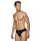 MED Ανδρικό slip TRAVIS - Μαύρο -  Fashion Μαύρο λάστιχο - Regular Fit - Modal