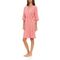 Γυναικεία Ρόμπα Pink Label - Σταυρωτή Dusty Pink - Μανίκι 3/4 - Cotton