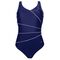 Γυναικείο ολόσωμο μαγιό Naturana - Μπλε - Plus size - Cup D