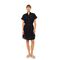 Γυναικείο Beachdress Pink Label -  Φόρεμα Σεμιζιέ - Μαύρο - Regular Fit - Cotton
