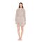 Γυναικεία Ρόμπα Pink Label - Κοντή - Elephant Grey - Bamboo - Regular Fit
