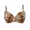 Μαγιό σουτιέν Rock Club Tiger - Μεγάλο στήθος - Animal Print Bikini - Cup D E