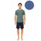 Ανδρική Καλοκαιρινή Πυτζάμα Ulisse - Cosmos Blue V-NECK - Κοντό μανίκι - Cotton