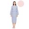 Γυναικεία Ρόμπα Pink Label - Midi - Baby Pink - Cotton - Regular Fit