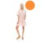 Γυναικεία Ρόμπα Pink Label - Σταυρωτή Apricot - Μανίκι 3/4 - Cotton