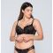 Σουτιέν Balconette Luna Flirt - Μαύρο - Μεγάλο στήθος - Cup D