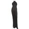 Γυναικείο Beachwear Rock Club - Πλεκτό Φόρεμα Maxi - Μαύρο - Regular Fit - Cotton