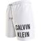 Ανδρικό Μαγιό Calvin Klein - Λευκή Βερμούδα - Μαύρο Logo