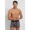 MED Ανδρικό boxer ROBERTO - Μαύρο - Animal Print snake