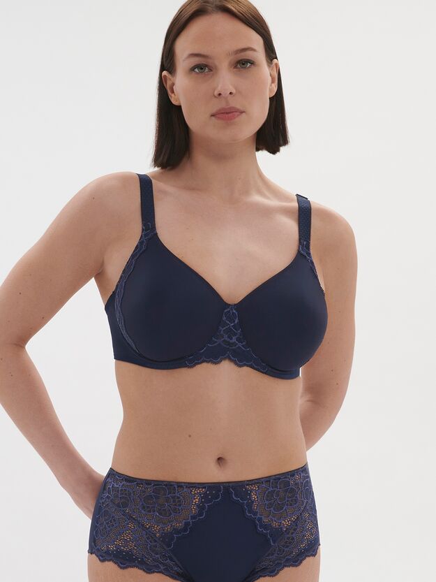 Γυναικείο σουτιέν Simone Pérèle - Navy - Minimizer - Cup D E F G - Polyester - Regular Fit